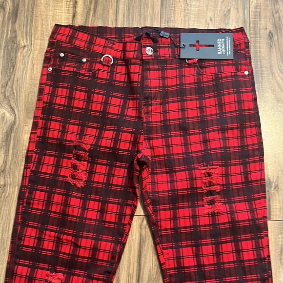 Banned Alternative Pants & Jumpsuits Banned Alternative Plaid